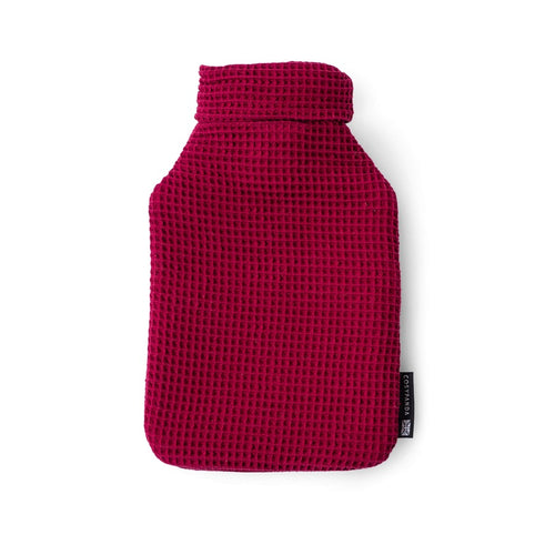 Red Waffle UK Made Hot Water Bottle