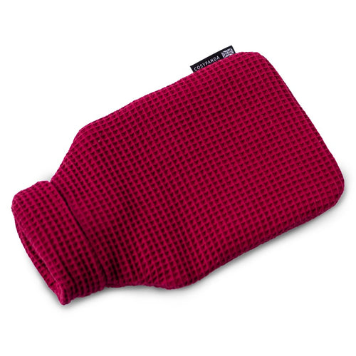 Red Waffle UK Made Hot Water Bottle