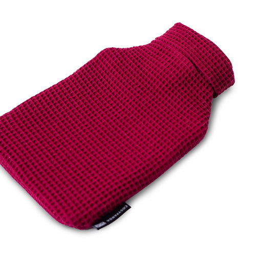 Red Waffle UK Made Hot Water Bottle