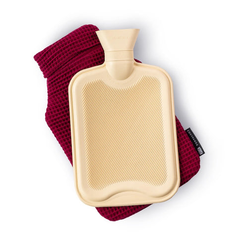 Red Waffle UK Made Hot Water Bottle