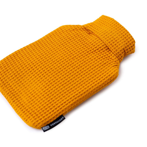 Mustard hot water bottle