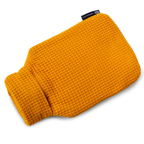 Mustard hot water bottle