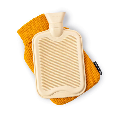 Mustard hot water bottle