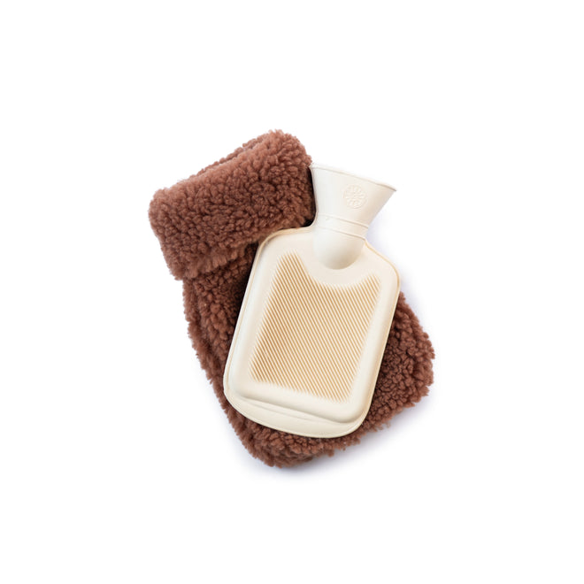 Mini Chocolate Teddy Hot Water Bottle